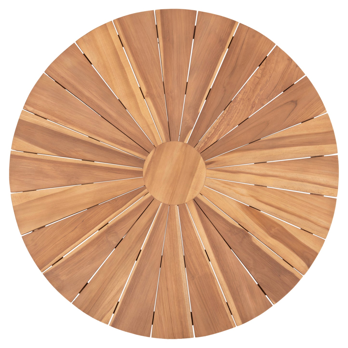 Round Dining Table Excess Hm9868 Teak Wood In Natural Matte Finish Φ130x75hcm.