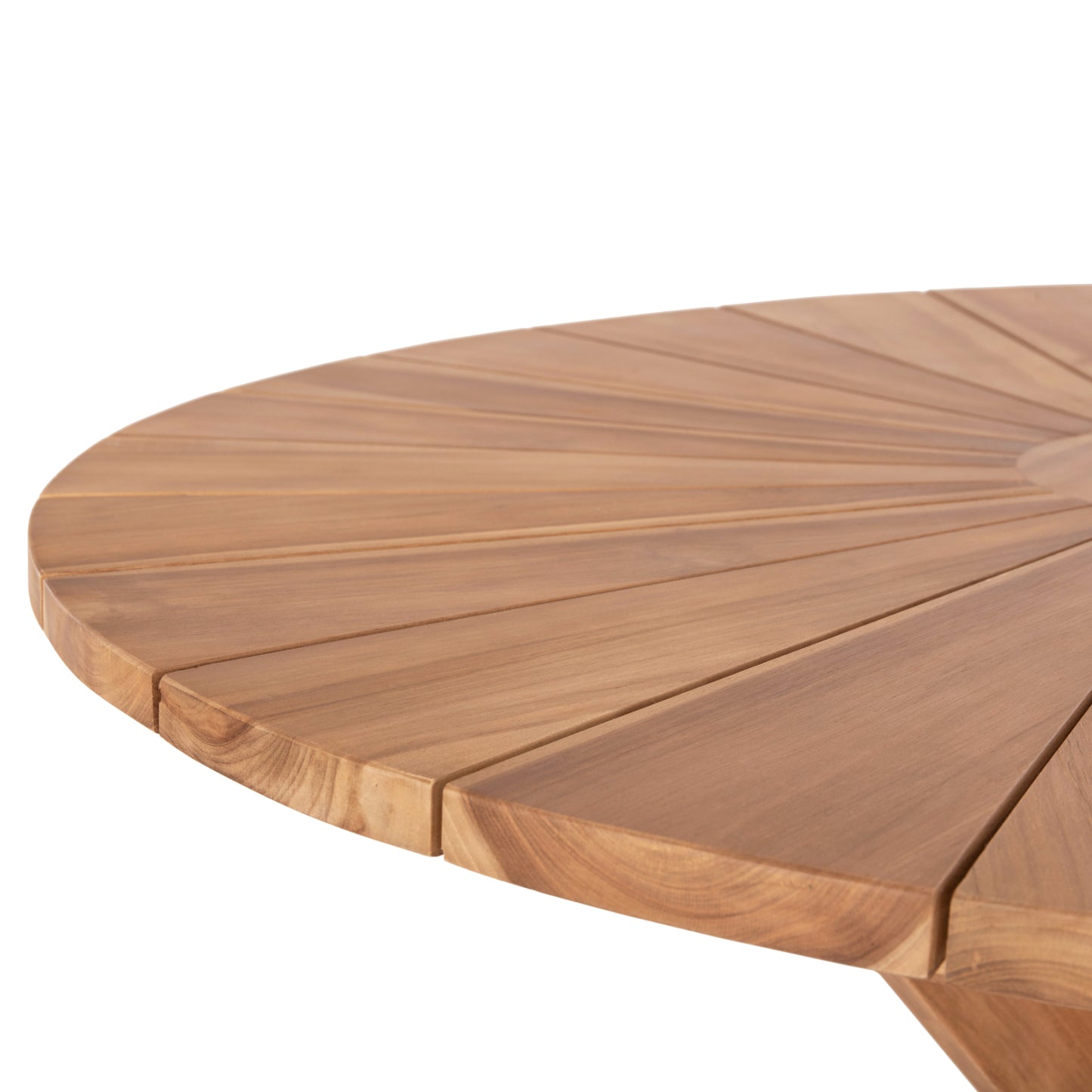 Round Dining Table Excess Hm9868 Teak Wood In Natural Matte Finish Φ130x75hcm.