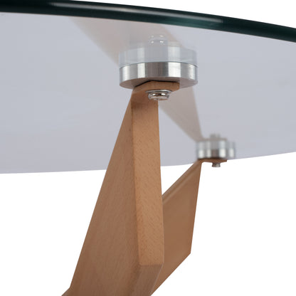 Dining Table Round Jada Metal Legs Tempered Glass Φ120x75hcm.hm8733.02