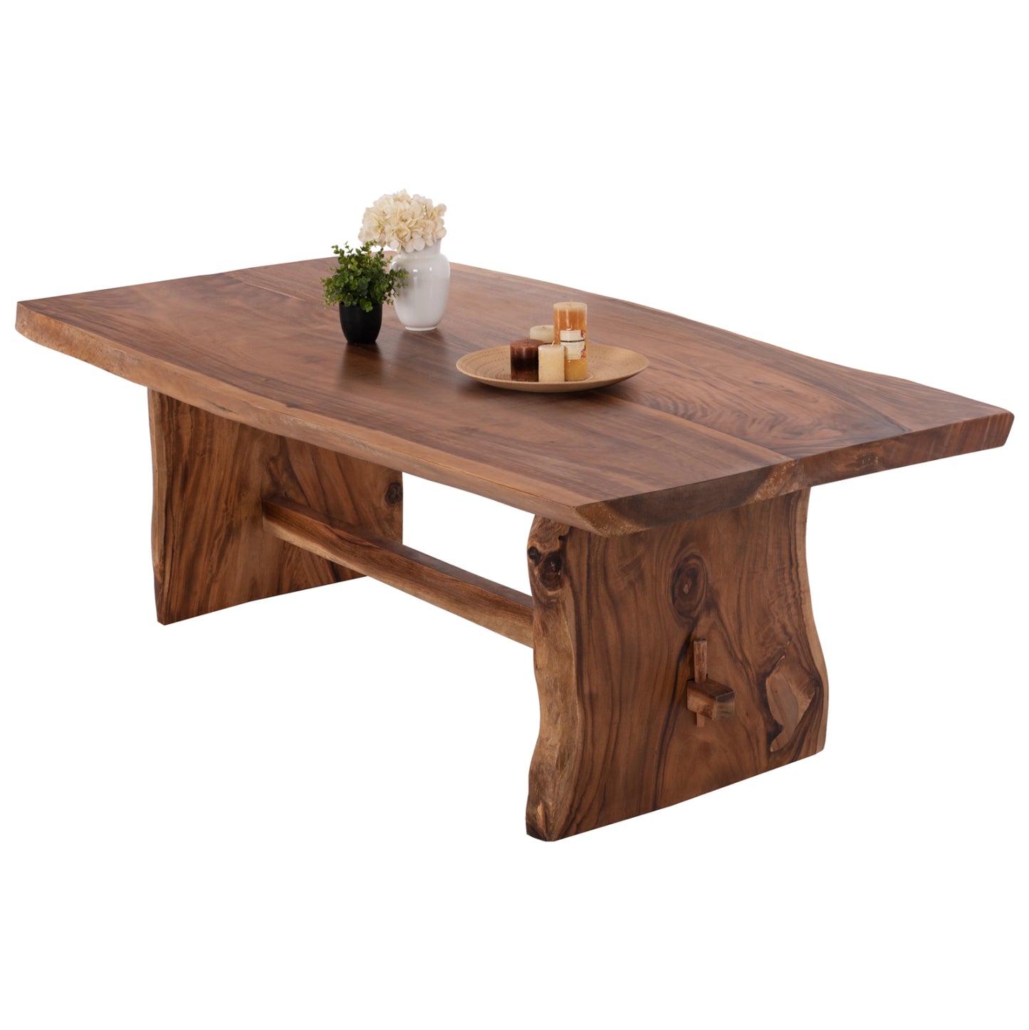 Dining Table Ulyses Hm9758 Solid Suar Wood In Natural Coloring 250x90x78hcm.