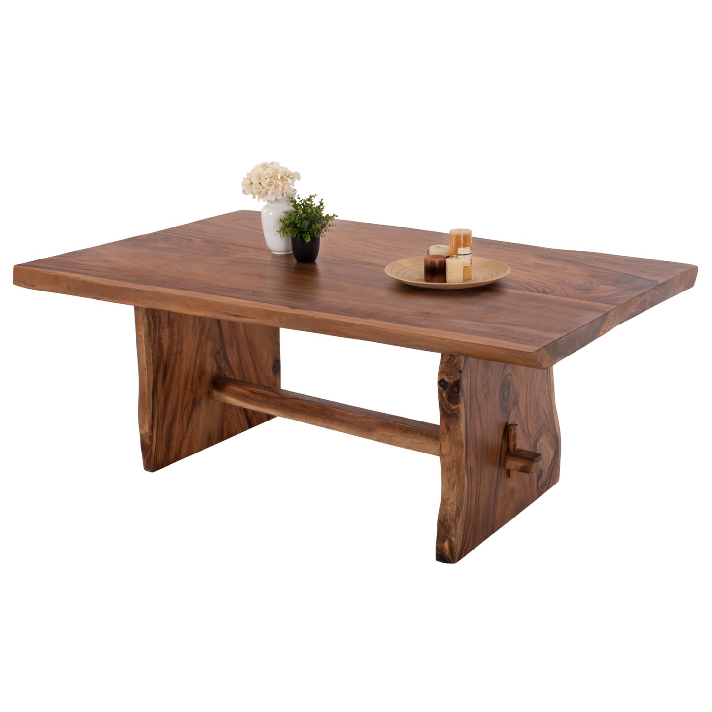 Dining Table Ulyses Hm9758 Solid Suar Wood In Natural Coloring 250x90x78hcm.