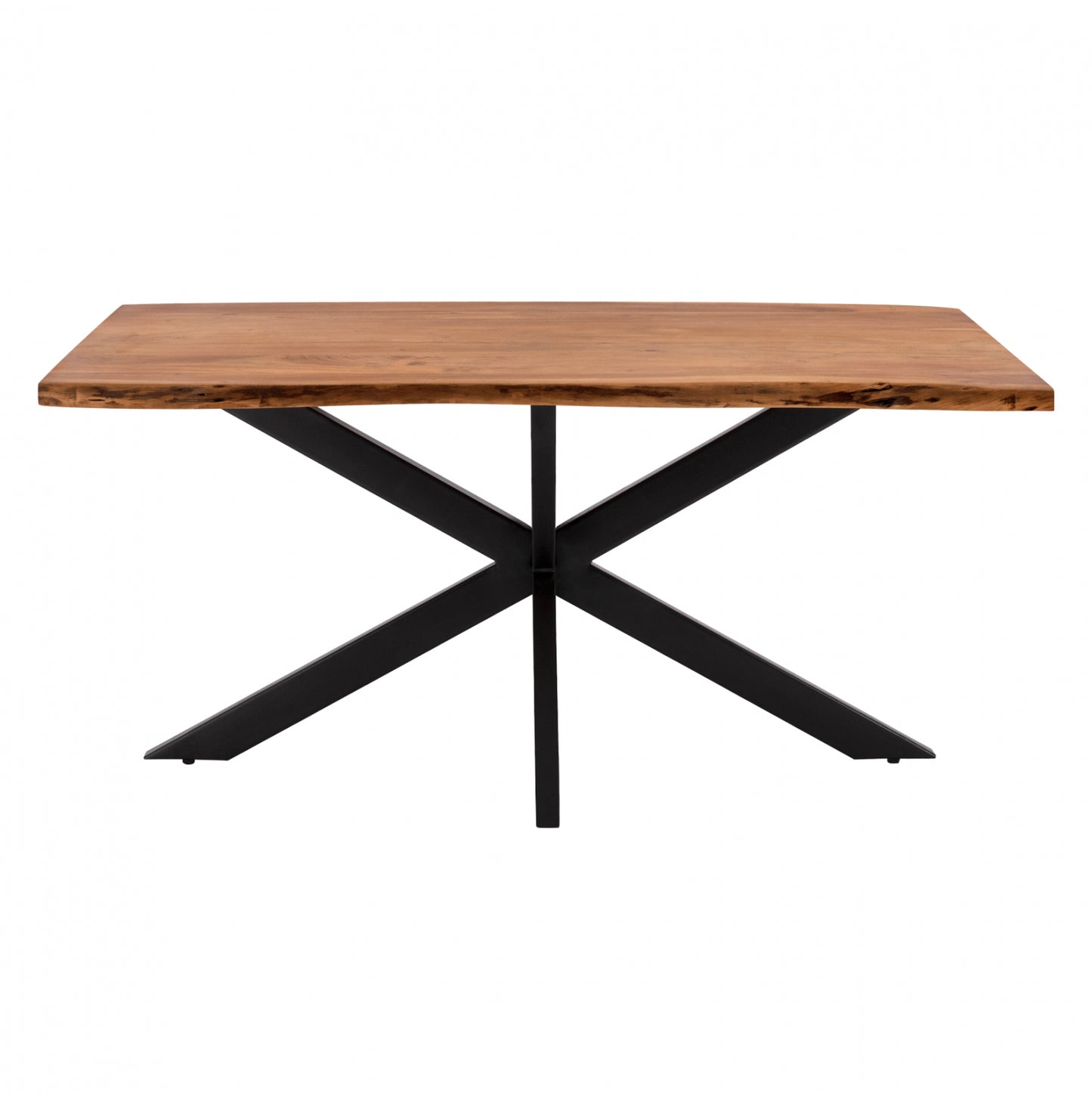 Dining Table 160x90x77 Montana Superior 3.5 Thickness Solid Acacia Hm8481.11