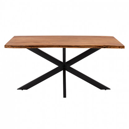 Dining Table 160x90x77 Montana Superior 3.5 Thickness Solid Acacia Hm8481.11