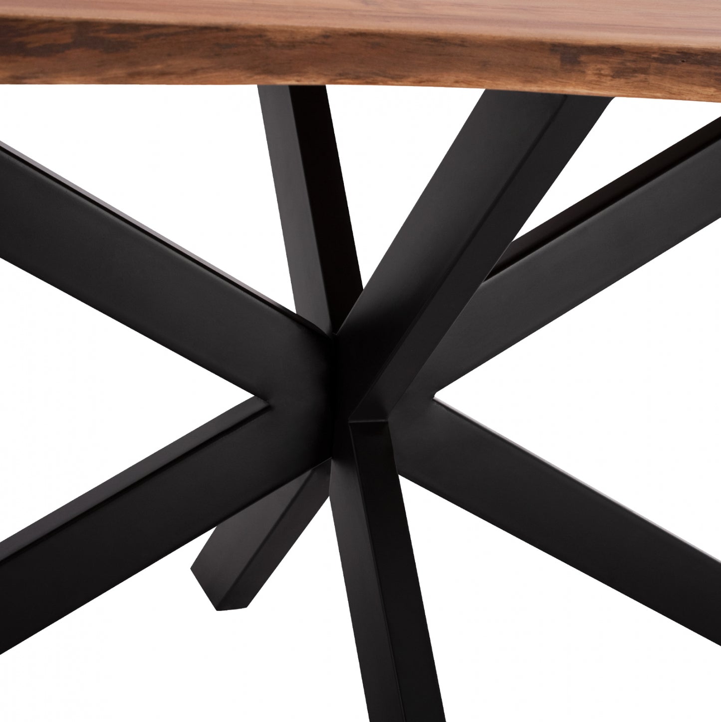 Dining Table 160x90x77 Montana Superior 3.5 Thickness Solid Acacia Hm8481.11