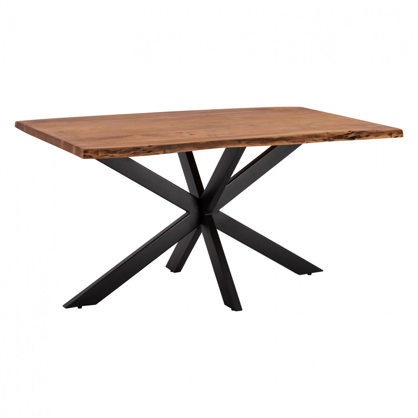 Dining Table 160x90x77 Montana Superior 3.5 Thickness Solid Acacia Hm8481.11