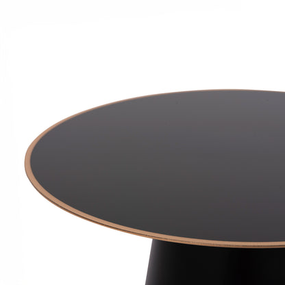 Coffee Tables 2pcs Balli Hm9996 Round Metal In Black Φ50 & Φ40 Cm.