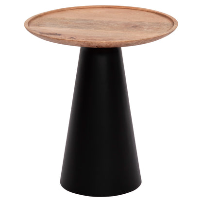 Coffee Tables 2pcs Riff Hm9997 Mango Wood Top-iron Bases Φ60 & Φ40 Cm.