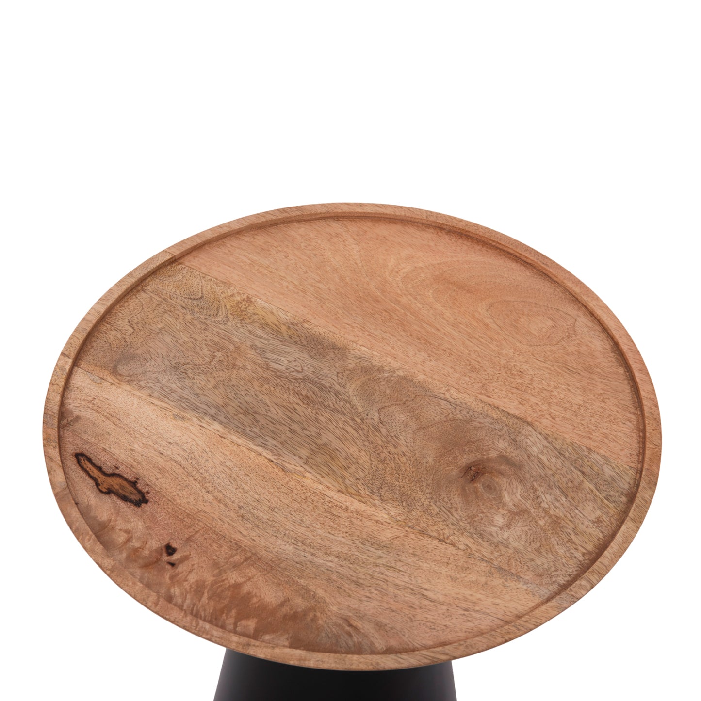 Coffee Tables 2pcs Riff Hm9997 Mango Wood Top-iron Bases Φ60 & Φ40 Cm.