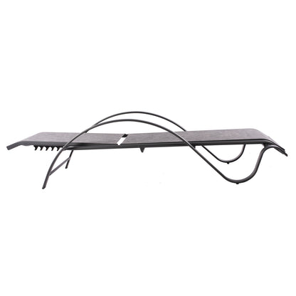 Sunbed Aluminum Grey With Textline Grey Hm5133.01 194x54-66x30 Cm.
