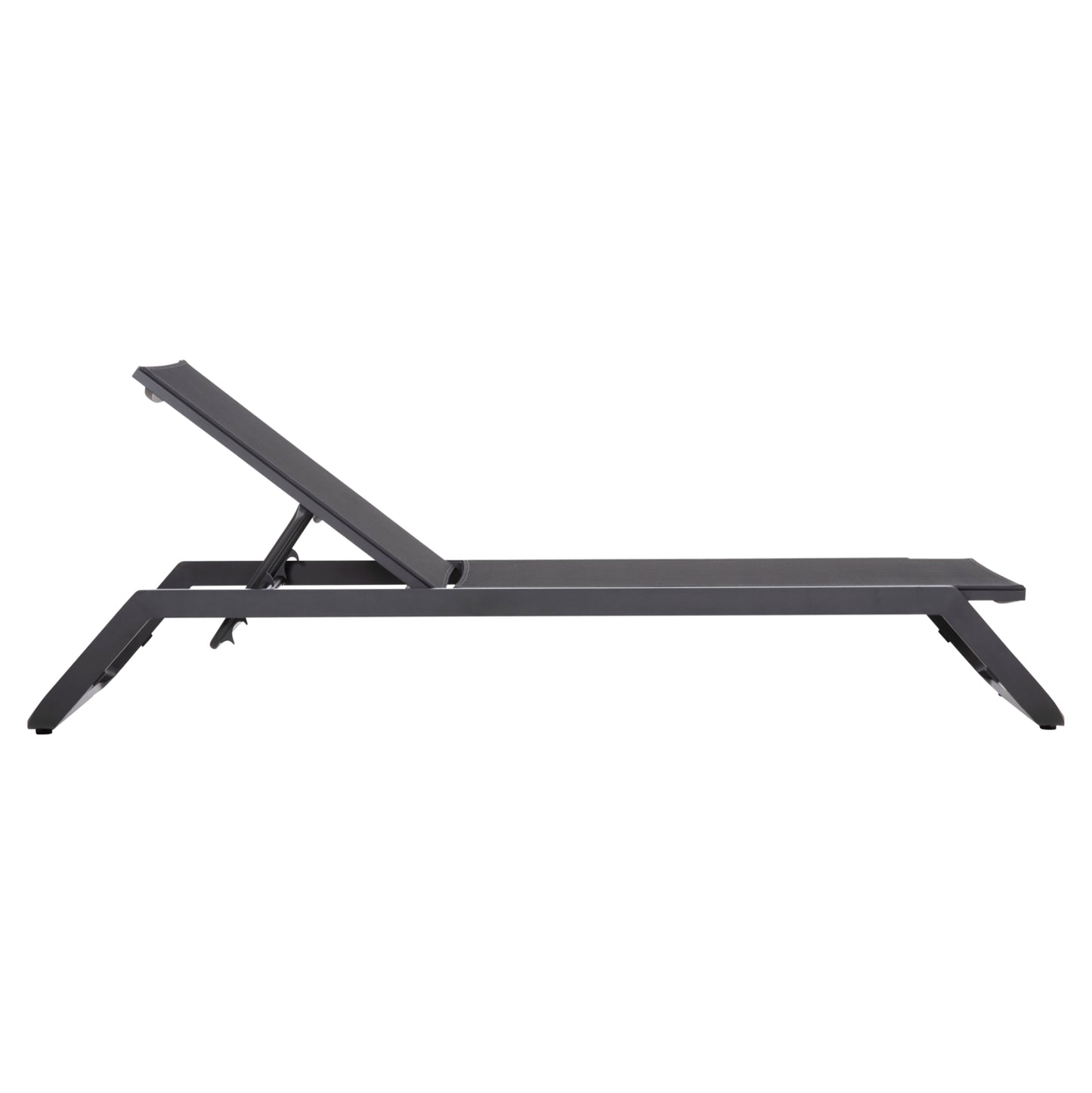 Sunlounger Marimar Hm6562.01 Aluminum Frame & Textilene In Grey 220x67.5x31.5hcm