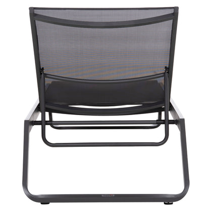 Sunlounger Marimar Hm6562.01 Aluminum Frame & Textilene In Grey 220x67.5x31.5hcm