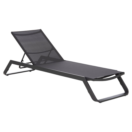 Sunlounger Marimar Hm6562.01 Aluminum Frame & Textilene In Grey 220x67.5x31.5hcm
