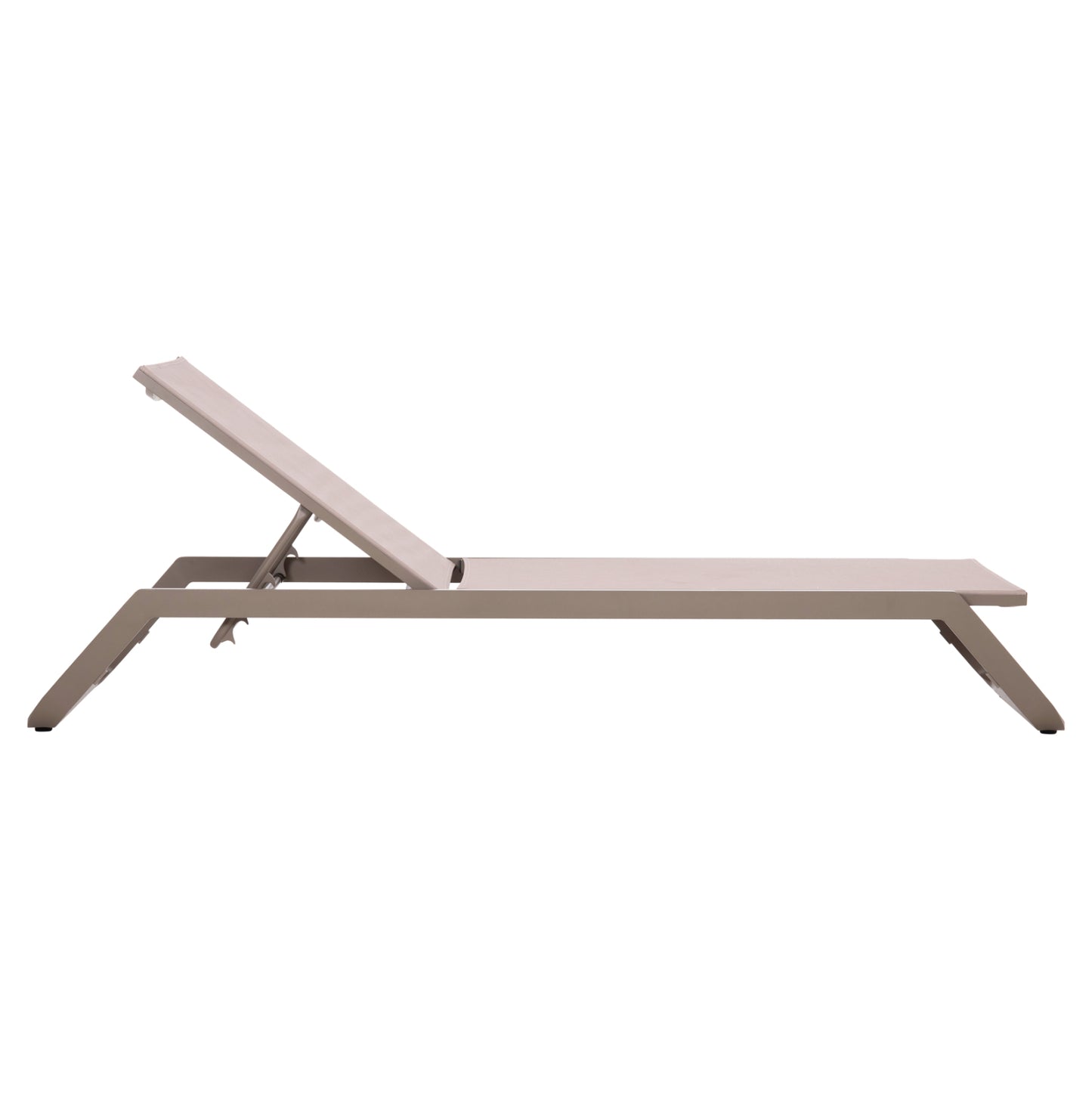 Sunlounger Marimar Hm6562.03 Aluminum Frame In Taupe & Textilene In Beige 220x67.5x31.5hcm