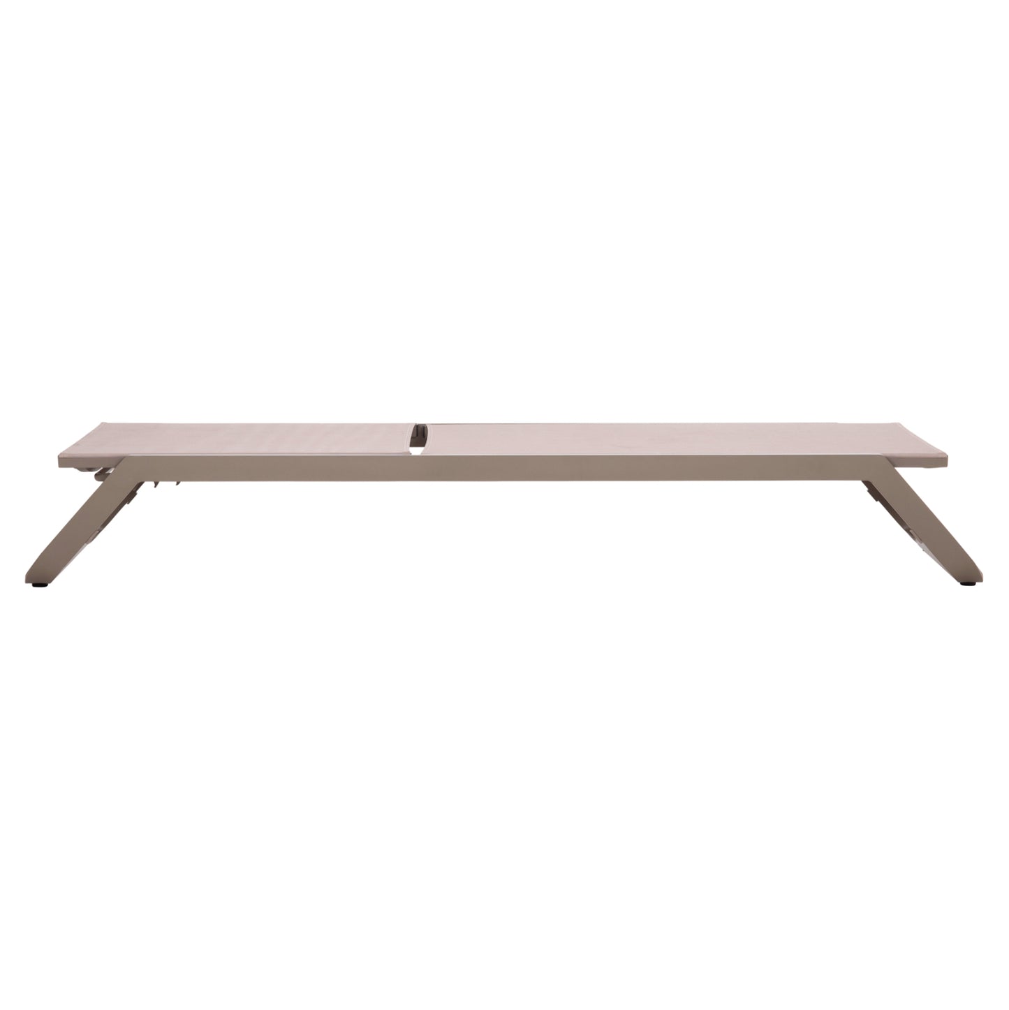 Sunlounger Marimar Hm6562.03 Aluminum Frame In Taupe & Textilene In Beige 220x67.5x31.5hcm