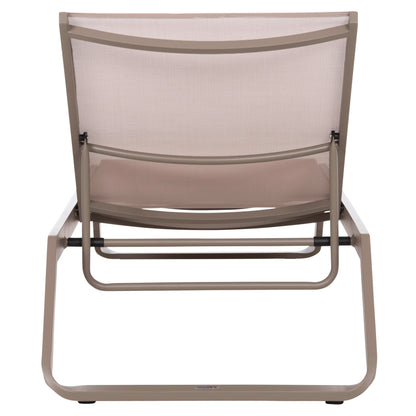Sunlounger Marimar Hm6562.03 Aluminum Frame In Taupe & Textilene In Beige 220x67.5x31.5hcm