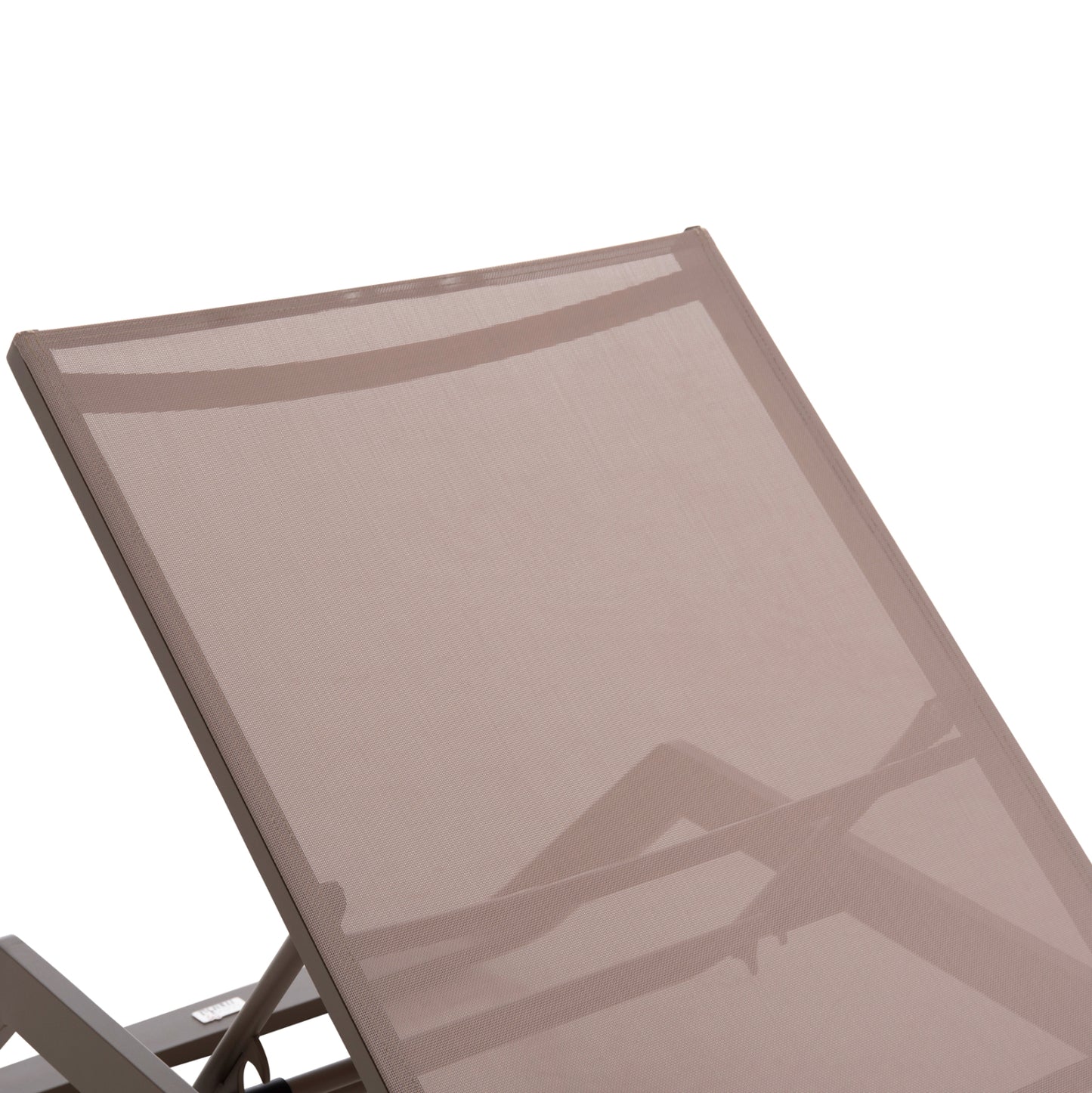 Sunlounger Marimar Hm6562.03 Aluminum Frame In Taupe & Textilene In Beige 220x67.5x31.5hcm