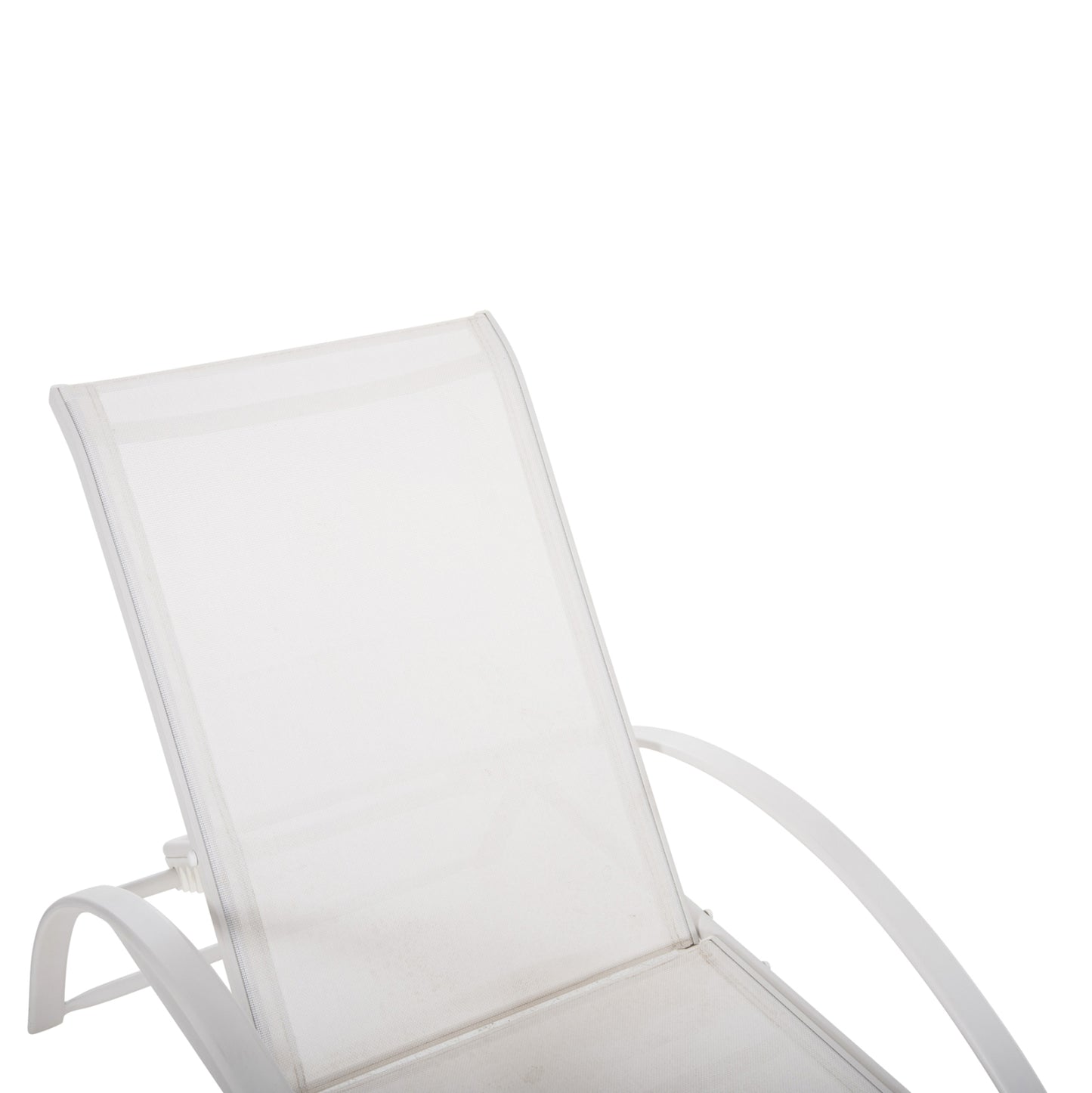 Sunbed Wakana Aluminum White With Textline White Hm5133.02 194x54-66x30 Cm.