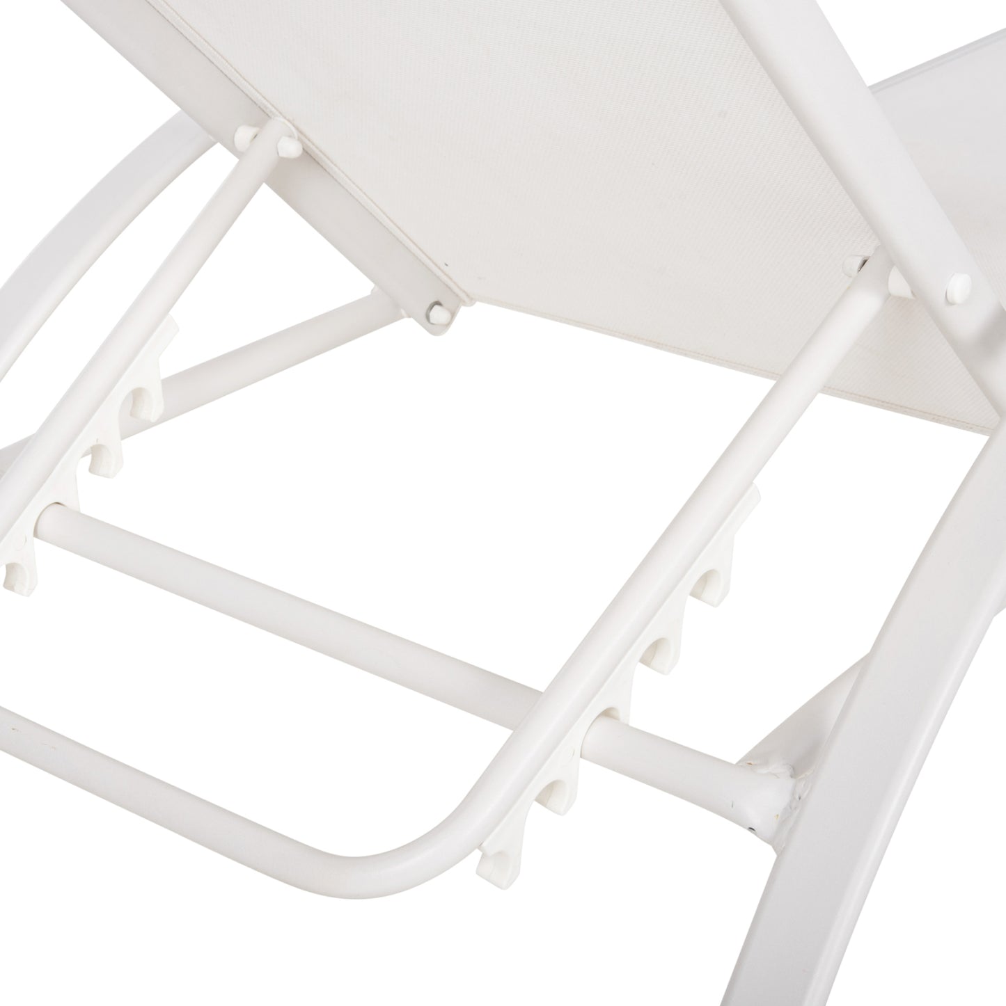 Sunbed Wakana Aluminum White With Textline White Hm5133.02 194x54-66x30 Cm.