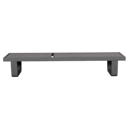 Aluminum Sunbed Rickon With Teslin Fabric Hm6292.01 Grey Color 198x61,5x97hcm.