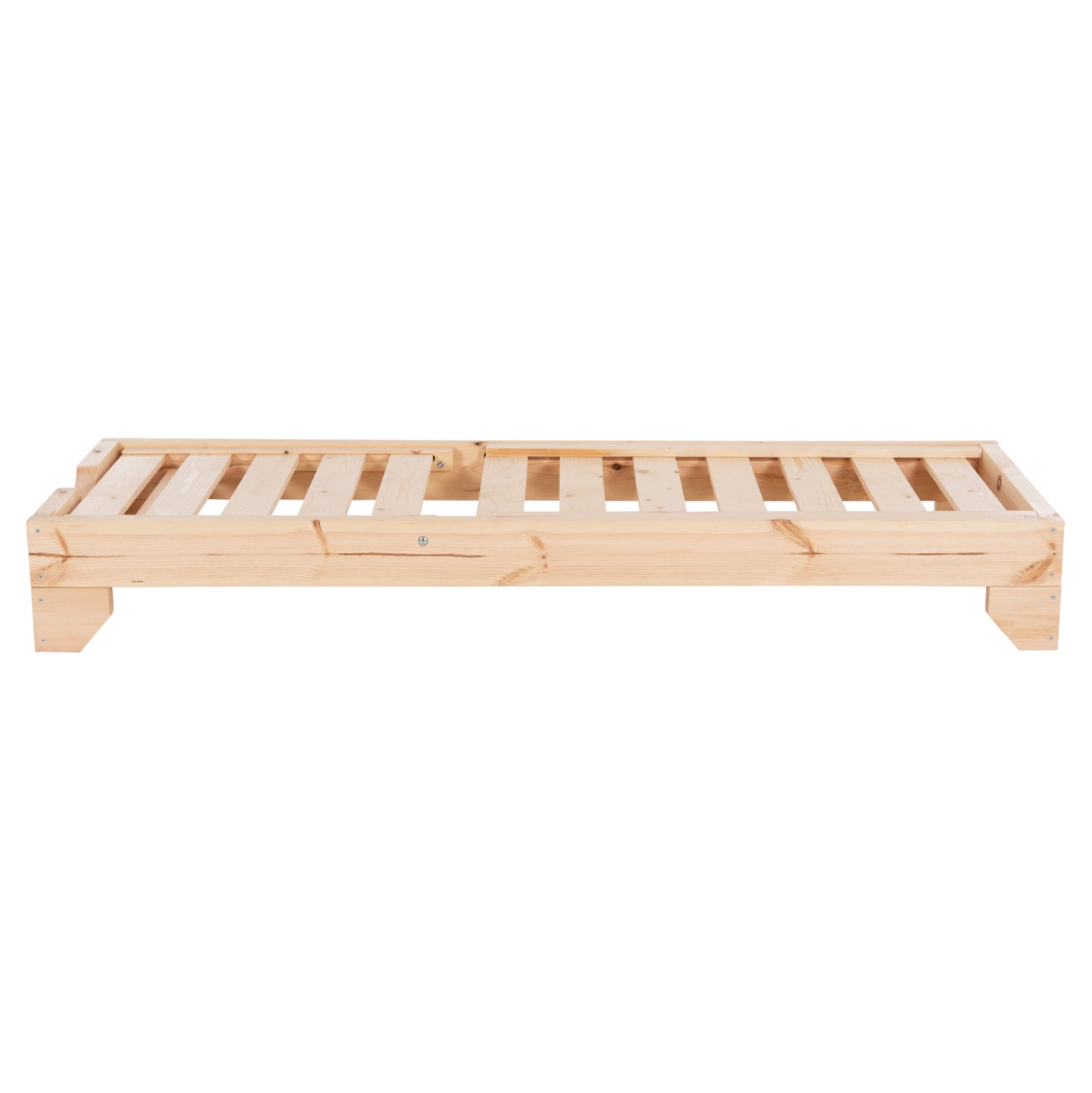 Beach Lounger Heavy-duty Korinos Hm10779.04 Impregnated Pine Wood In Natural 79x204x77hcm.