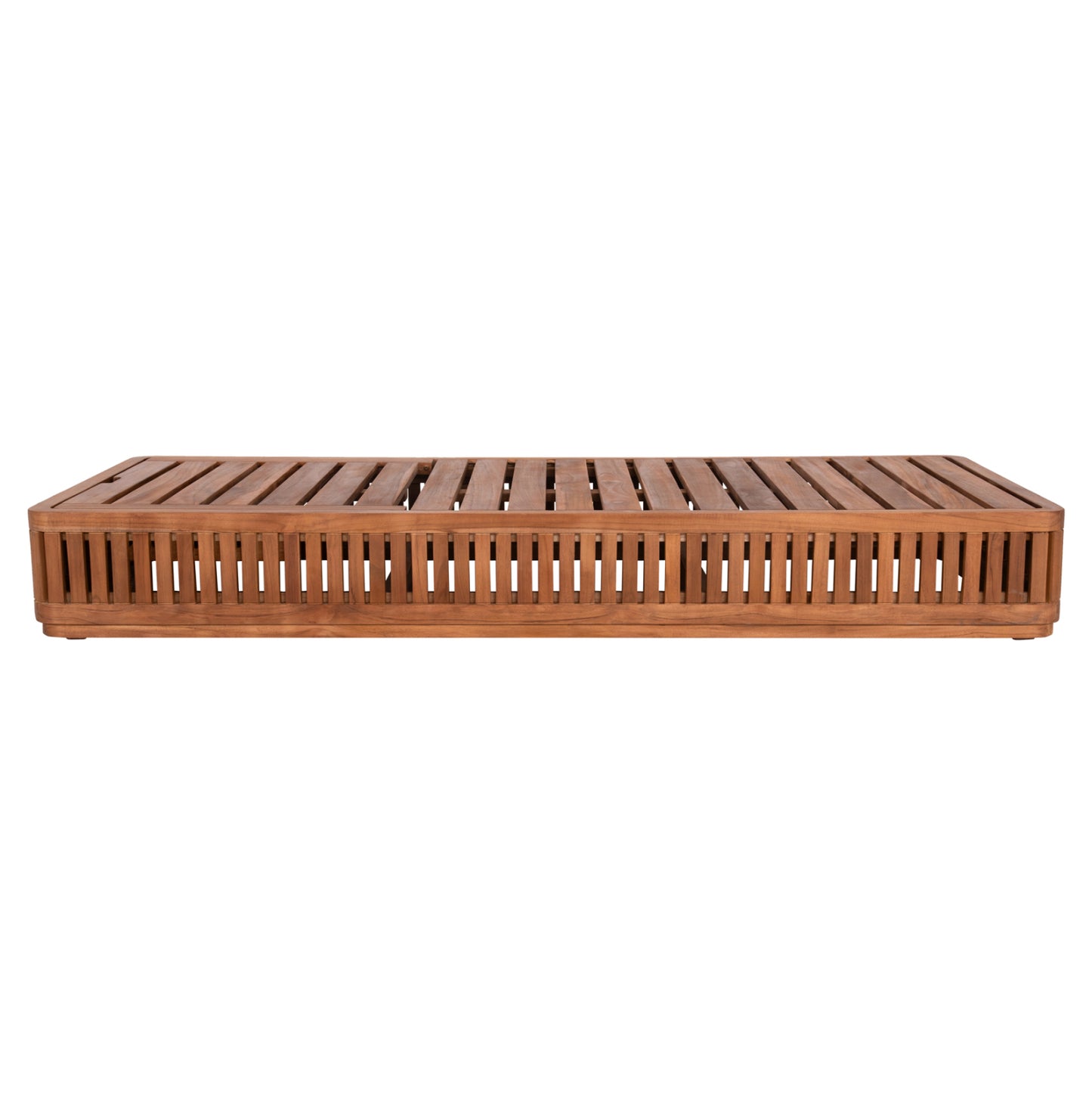 Sunlounger Without Cushions Vernon Hm6331 Teak Wood In Natural 200x80x25hcm.
