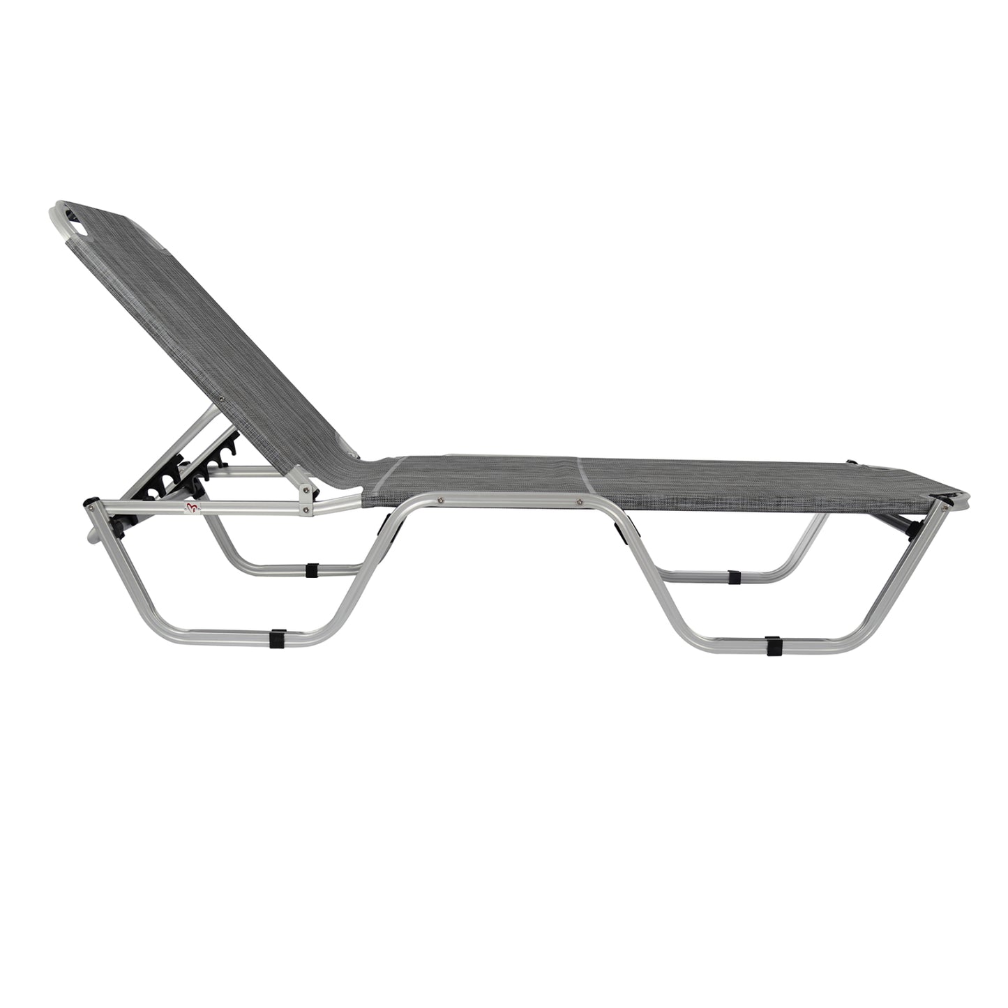Professional Sunbed Aluminum Hm5071.10 Grey 60x195x30 Cm