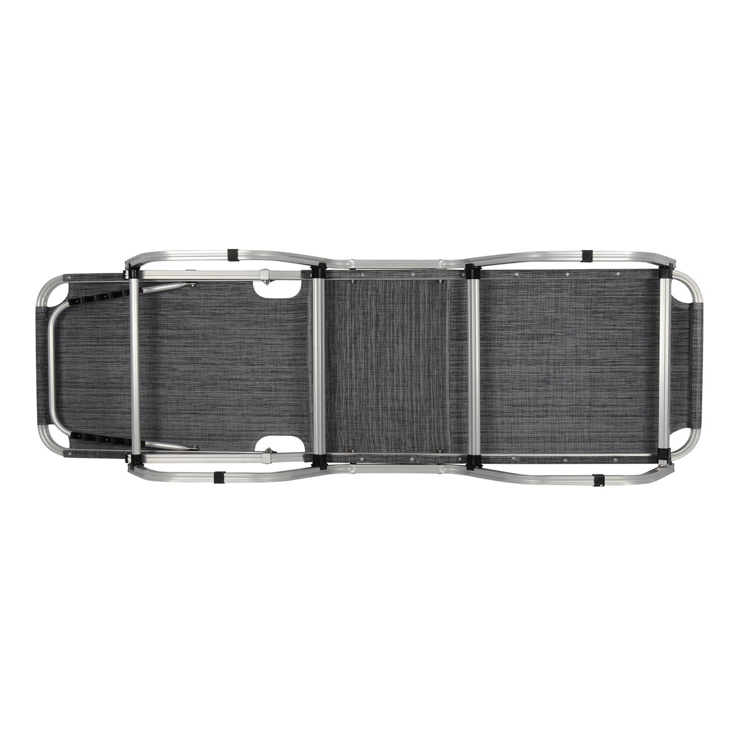 Professional Sunbed Aluminum Hm5071.10 Grey 60x195x30 Cm