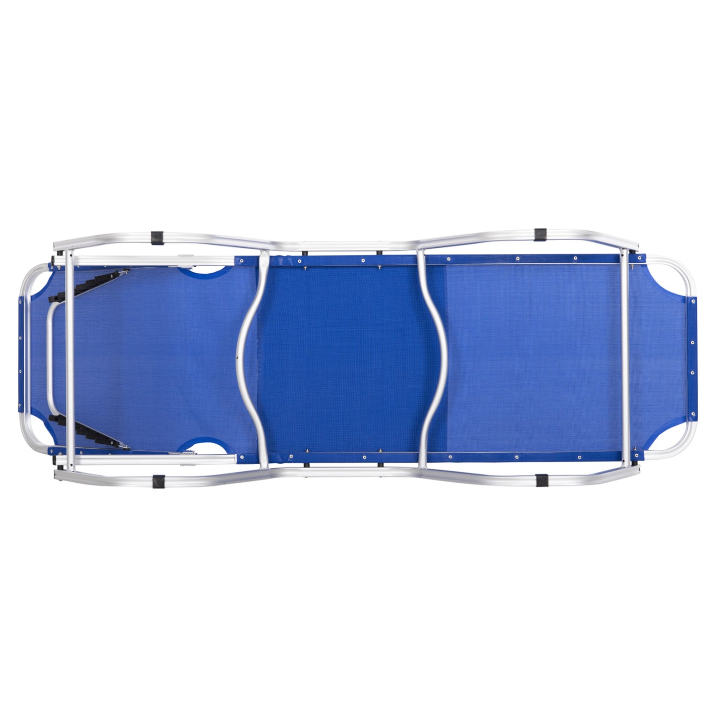Professional Sunbed Aluminum Hm5071.01 Blue 60x195x30 Cm