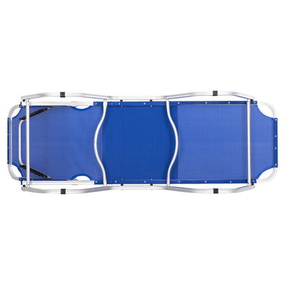Professional Sunbed Aluminum Hm5071.01 Blue 60x195x30 Cm