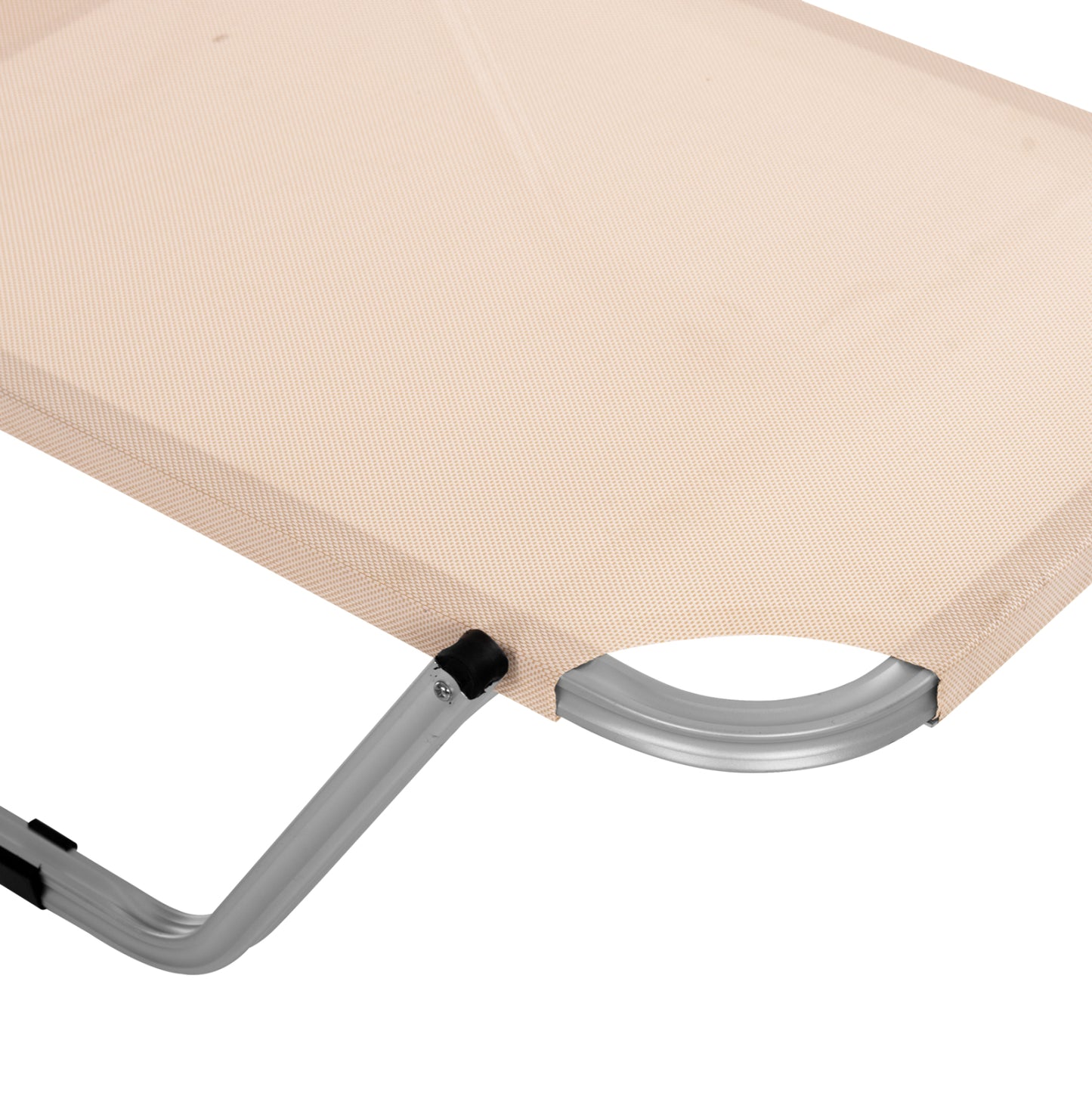 Professional Sunbed Aluminum Hm5071.60 Cream Color 60x195x30 Cm