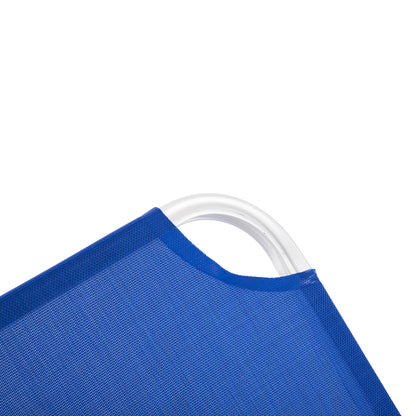 Professional Sunbed Aluminum Hm5071.01 Blue 60x195x30 Cm