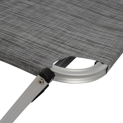 Professional Sunbed Aluminum Hm5071.10 Grey 60x195x30 Cm