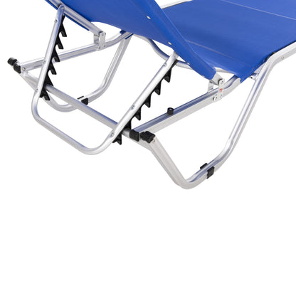 Professional Sunbed Aluminum Hm5071.01 Blue 60x195x30 Cm