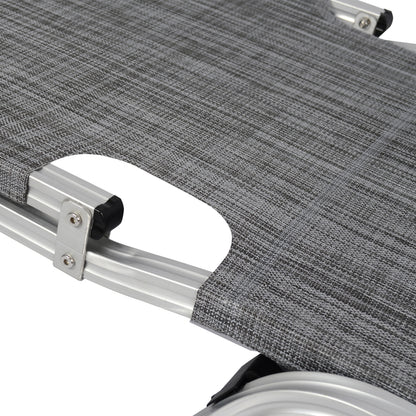 Professional Sunbed Aluminum Hm5071.10 Grey 60x195x30 Cm