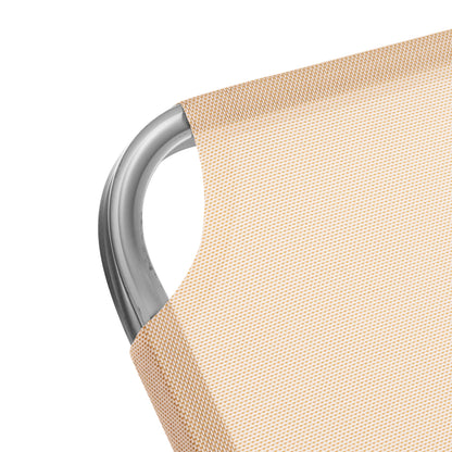 Professional Sunbed Aluminum Hm5071.60 Cream Color 60x195x30 Cm