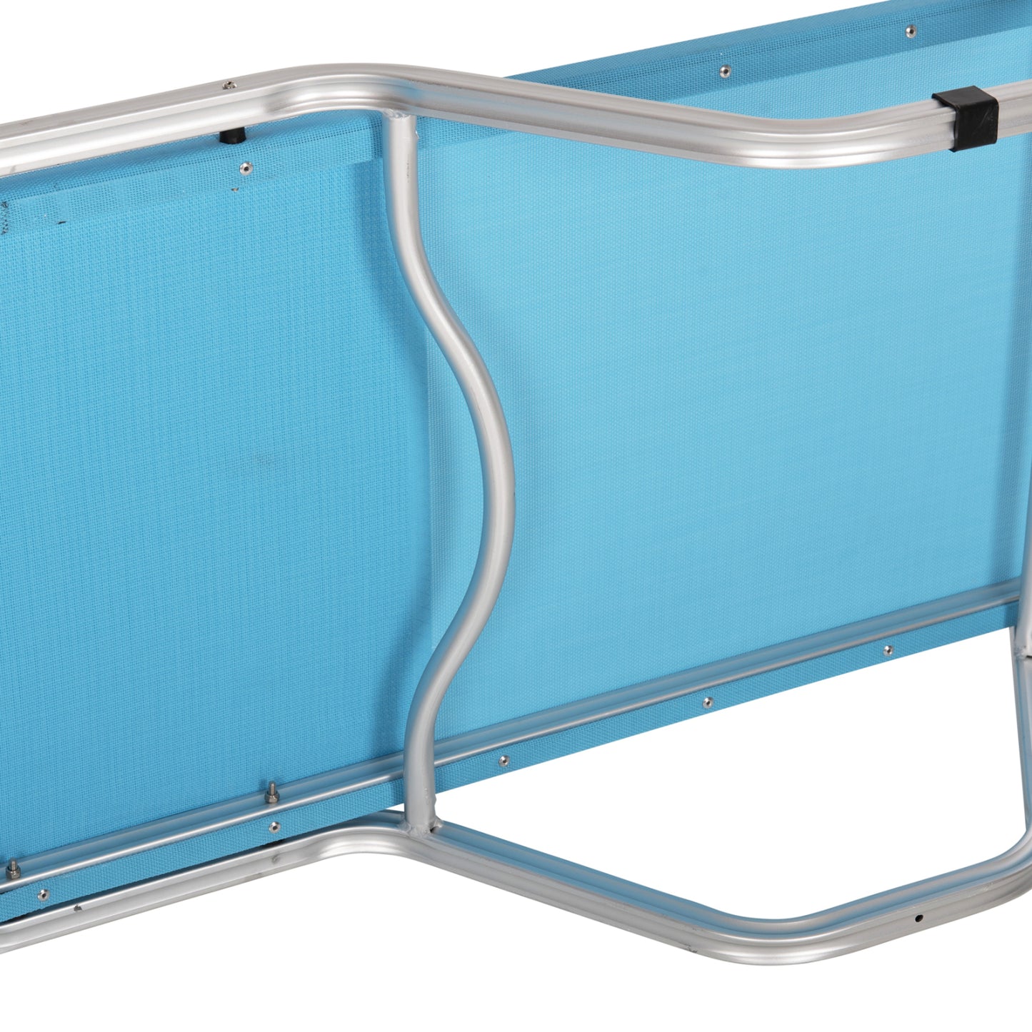 Professional Sunbed Aluminum Hm5071.08 Light Blue 60x195x30 Cm