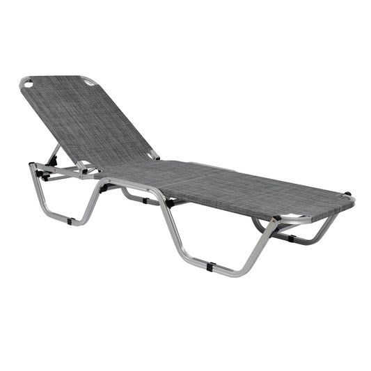 Professional Sunbed Aluminum Hm5071.10 Grey 60x195x30 Cm