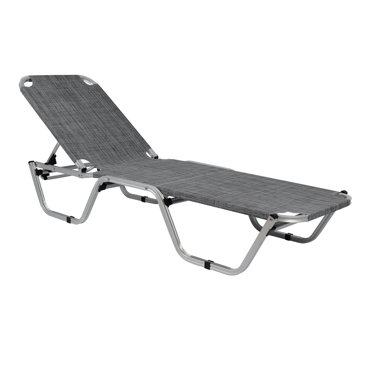 Professional Sunbed Aluminum Hm5071.10 Grey 60x195x30 Cm