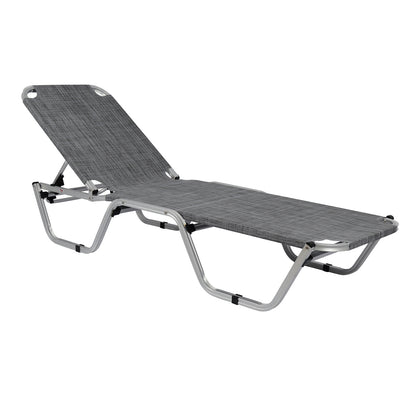 Professional Sunbed Aluminum Hm5071.10 Grey 60x195x30 Cm