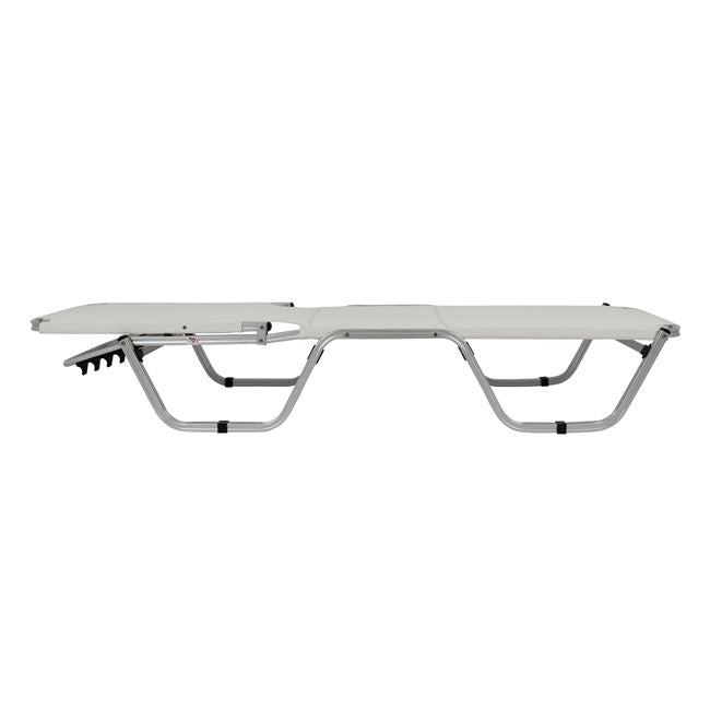 Professional Sunbed Aluminum Hm5071.03 White 195x53-60x30 Cm