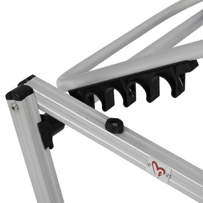 Professional Sunbed Aluminum Hm5071.03 White 195x53-60x30 Cm