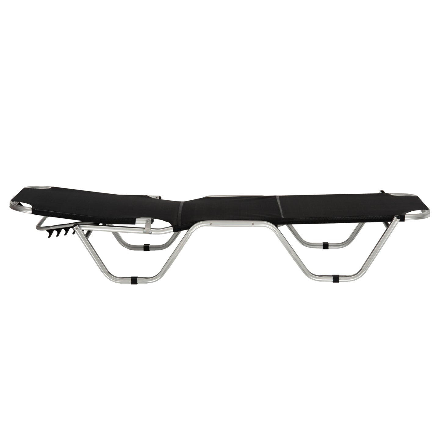 Professional Sunbed Aluminum Waldo Hm5071.90 Black 195x53-60x30  Cm