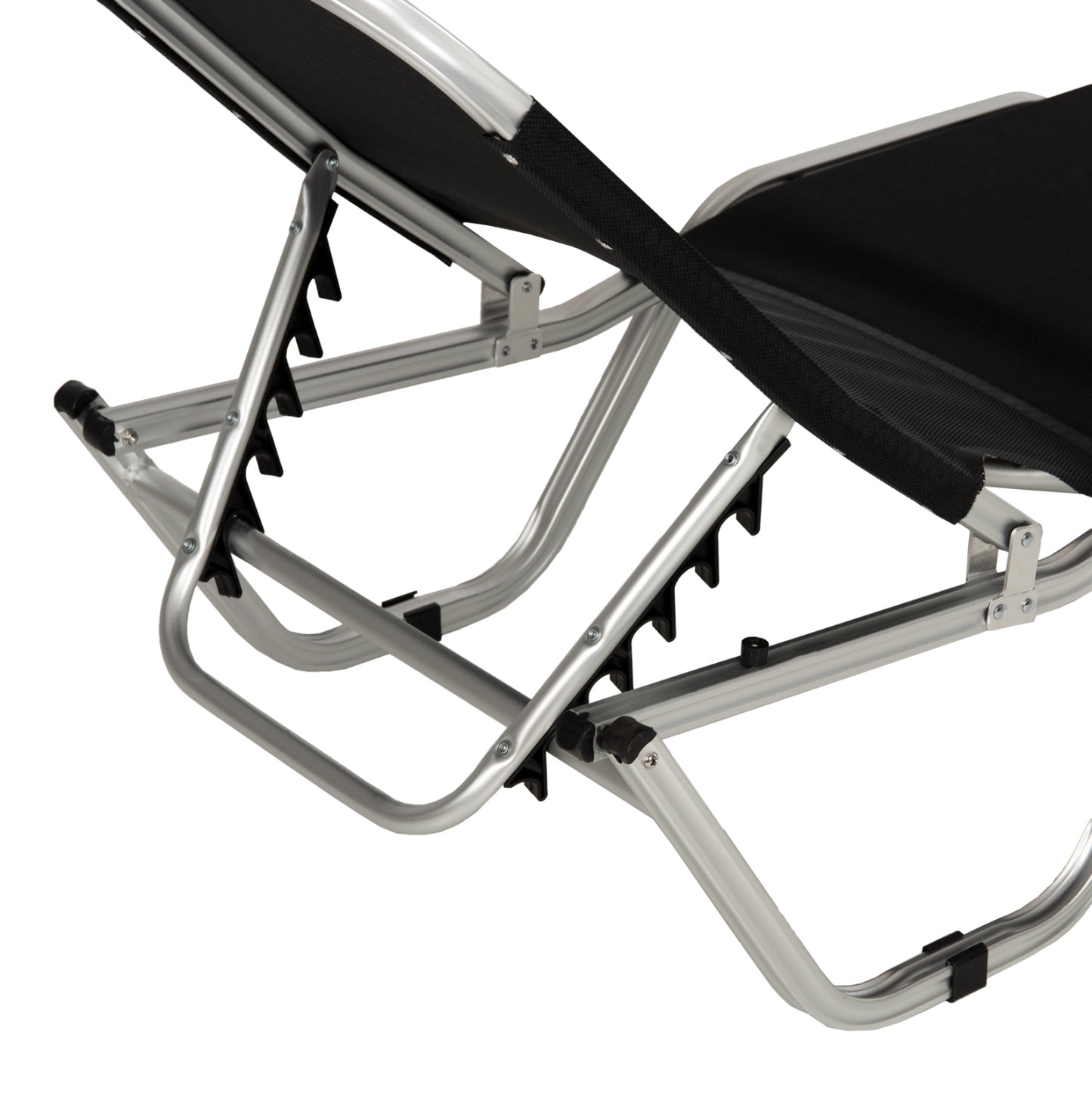 Professional Sunbed Aluminum Waldo Hm5071.90 Black 195x53-60x30  Cm