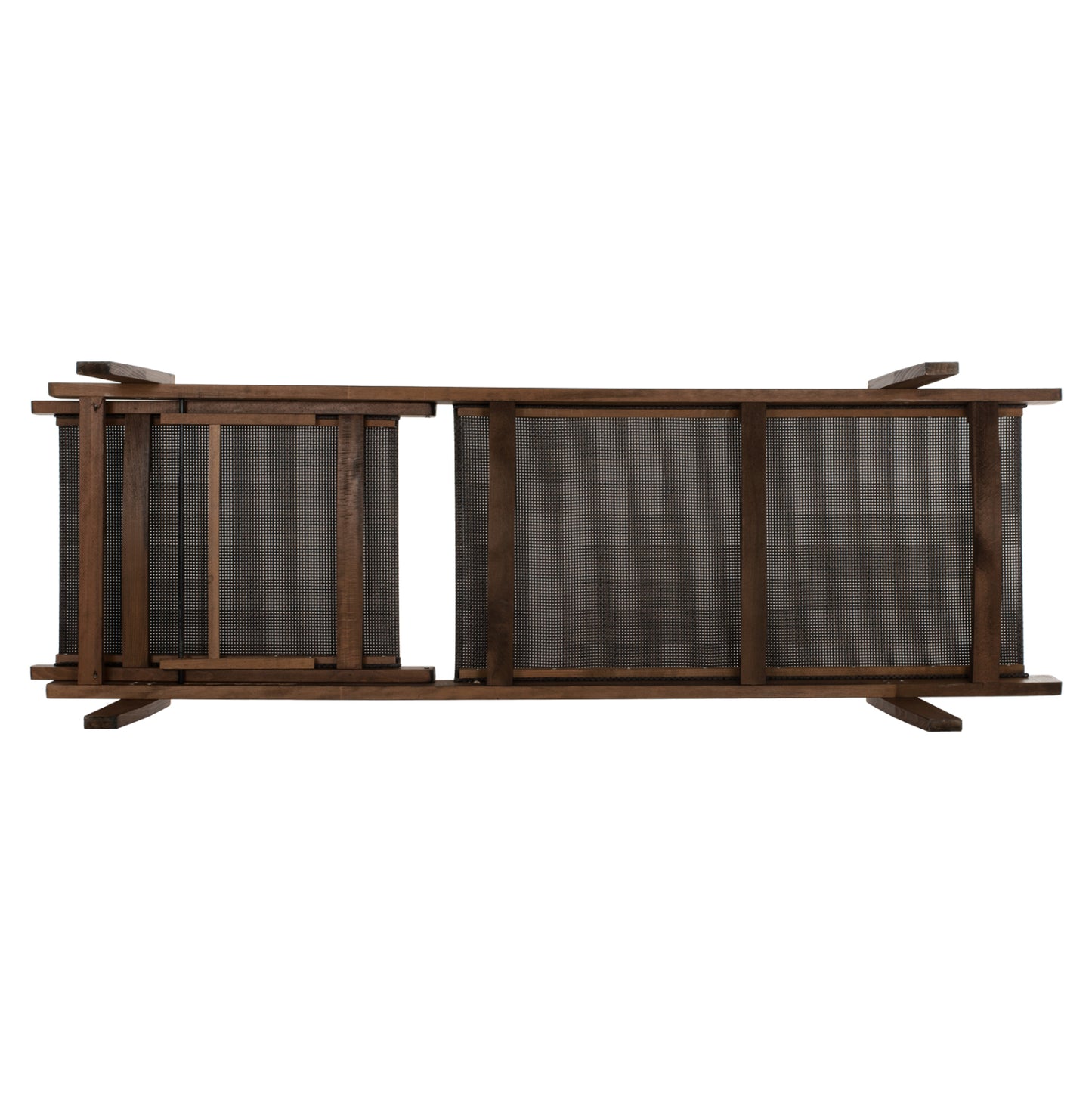 Sunbed Professional Creta Beech Wood In Walnut Color & Brown Textilene 200x61-66x31-91hcm.hm10356.04