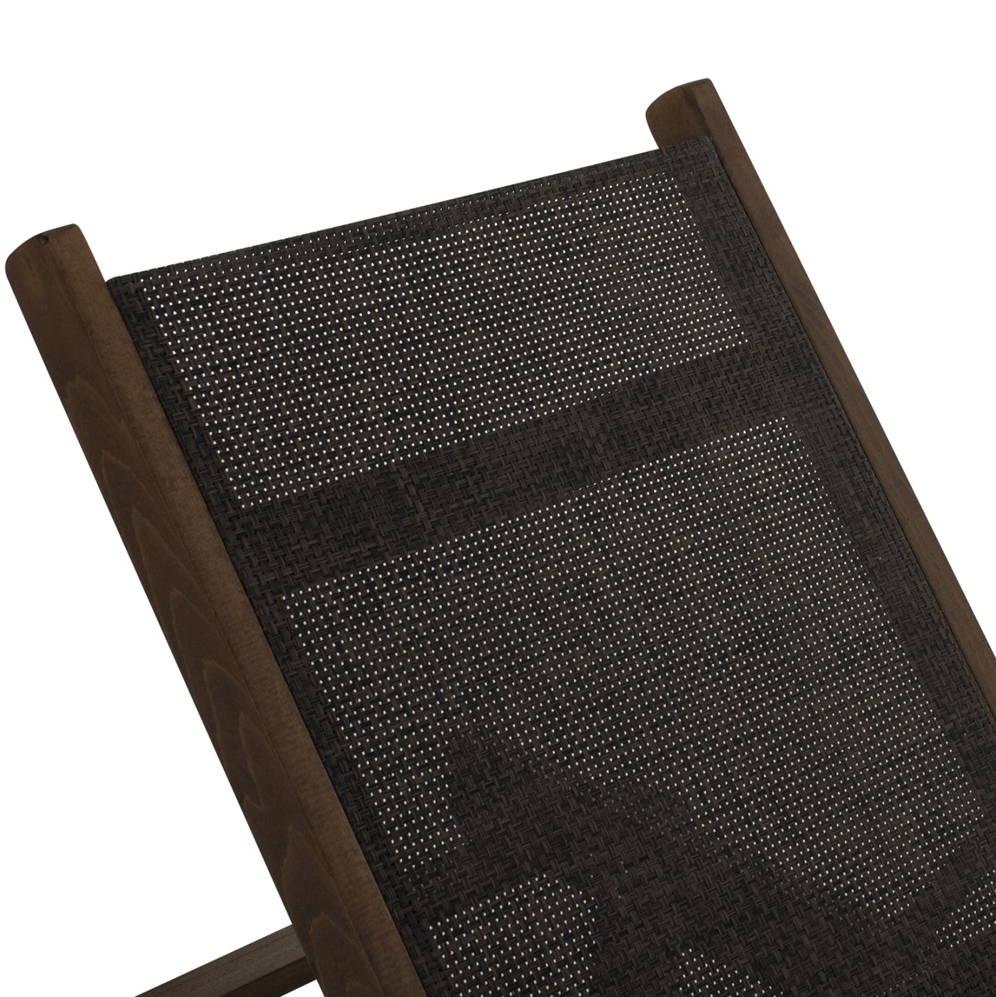 Sunbed Professional Creta Beech Wood In Walnut Color & Brown Textilene 200x61-66x31-91hcm.hm10356.04