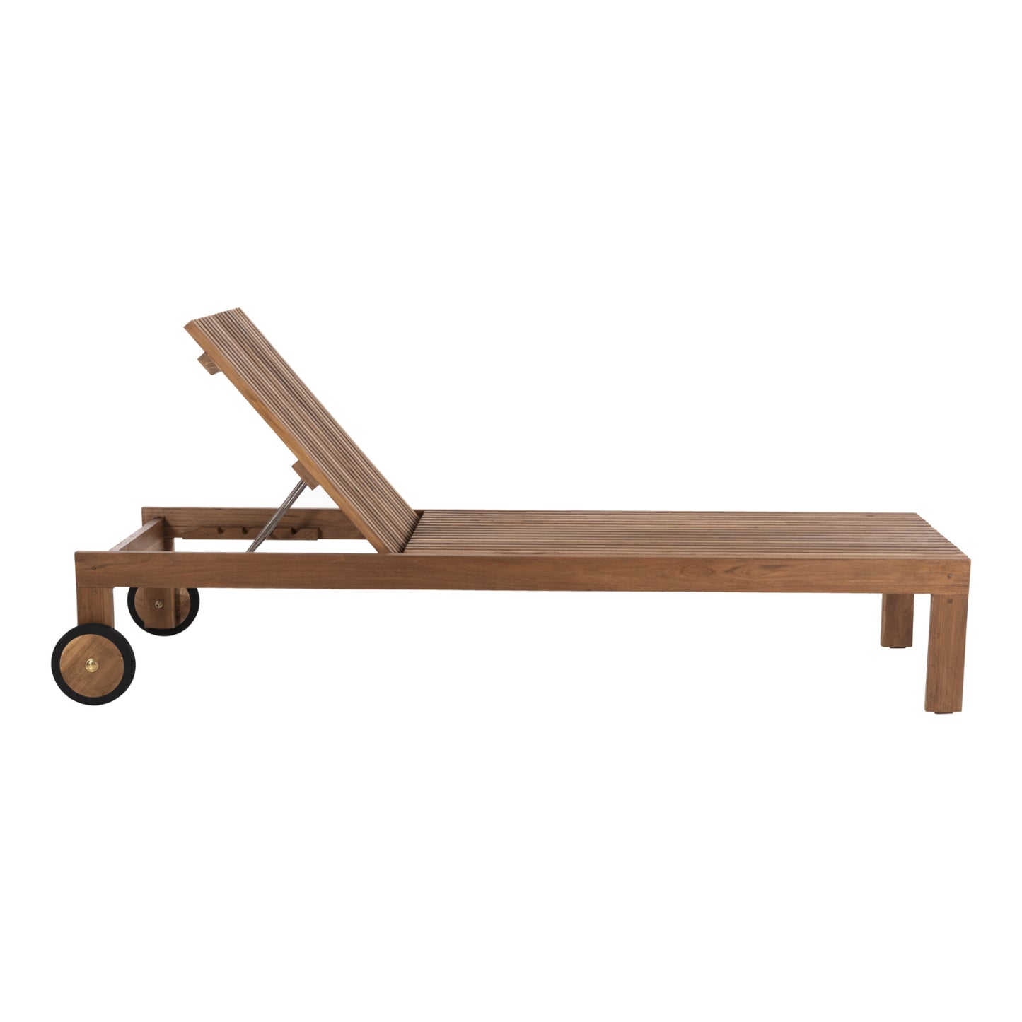 Sunbed Lounger Lagertha Hm5963.11 Teak Wood In Natural Color 200x65x102hcm.