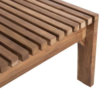 Sunbed Lounger Lagertha Hm5963.11 Teak Wood In Natural Color 200x65x102hcm.