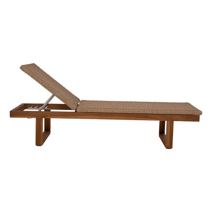 Sunlounger Patron Hm5993 Teak Wood-viro Rope Wicker 191x65x86hcm.