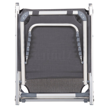 Beach Sunbed Heavy Duty Aluminum Almira Hm5054.10 Grey Textilene 187x59x78hcm.
