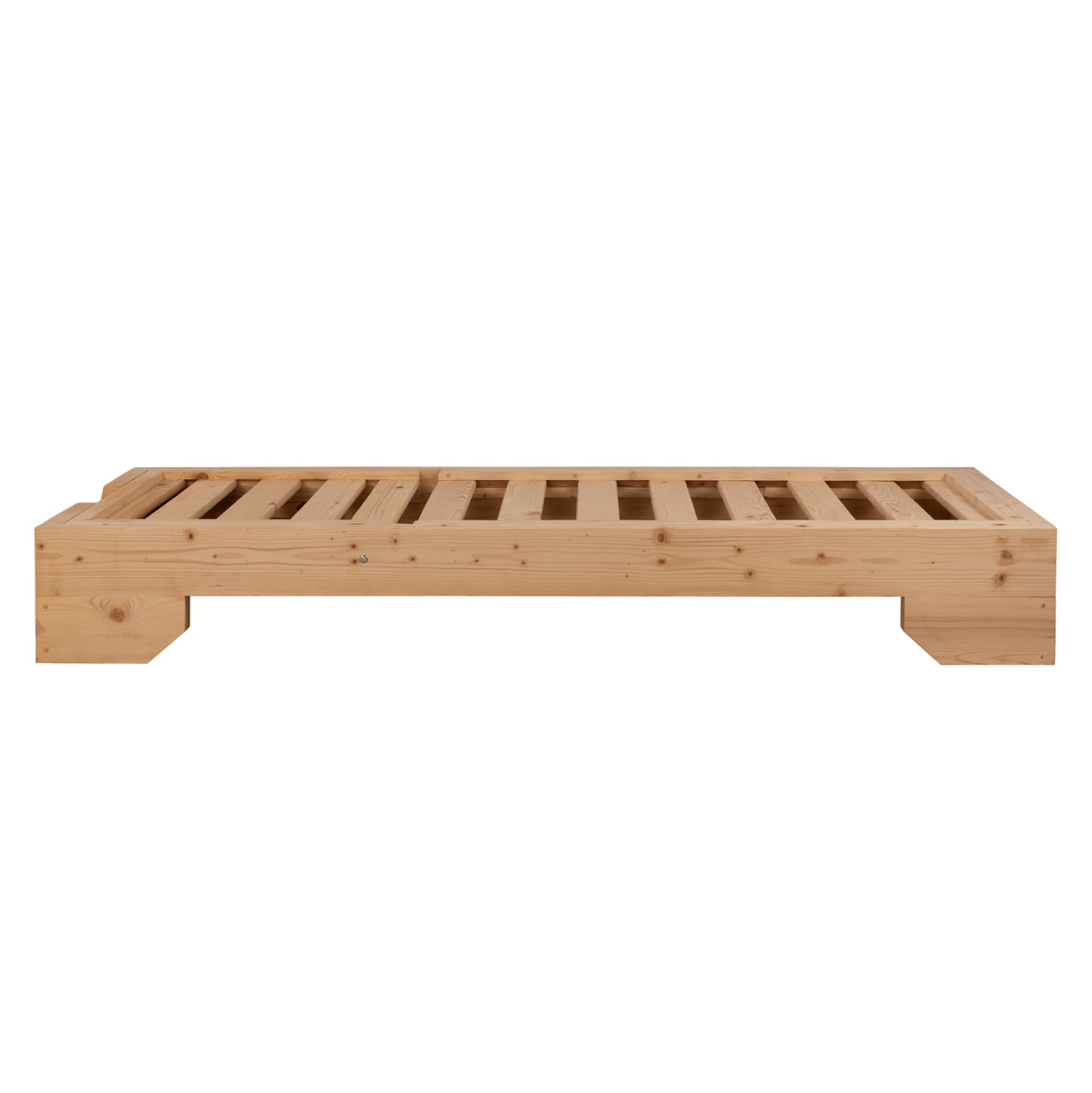 Sunbed Wooden Heavy Duty Macedonia Hm5646.03 Natural Impregnation 204x77.5x29cm